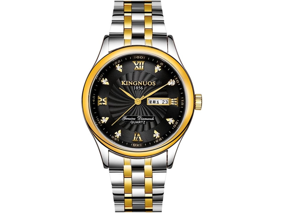 Reloj Genuino Impermeable Masculino Relojes De Pulso Pulsera Entre Reloj De Cuarzo Masculino Dorado Yuysan