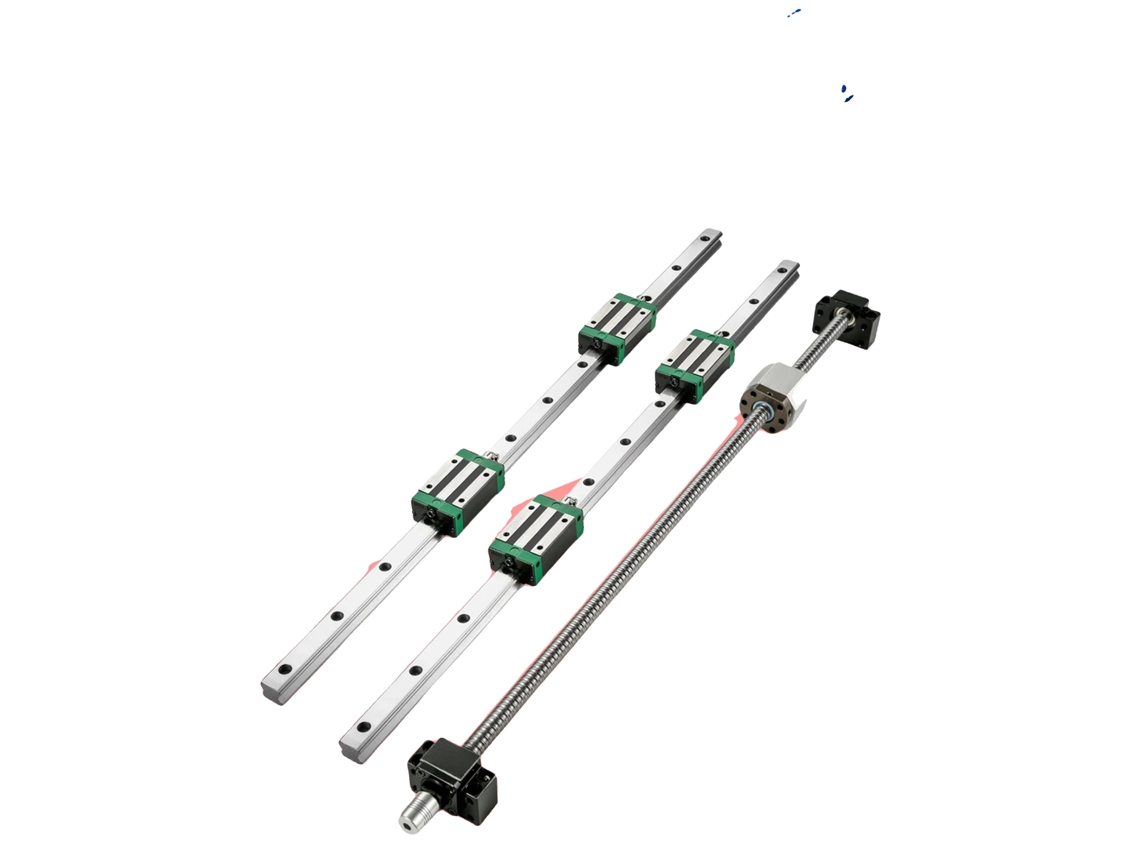 Guía lineal cuadrada, husillo de bolas de 1500 mm, ancho de guía de 20 mm, certificado CE
