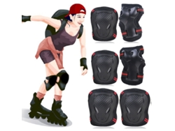 Juego De 6 Piezas De Rodilleras Y Muñequeras, Equipo De Protección Deportiva. NICECEE