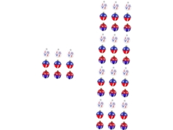 5 Juegos De Bolas Decorativas Para La Decoración De Puertas En El Día De La Independencia