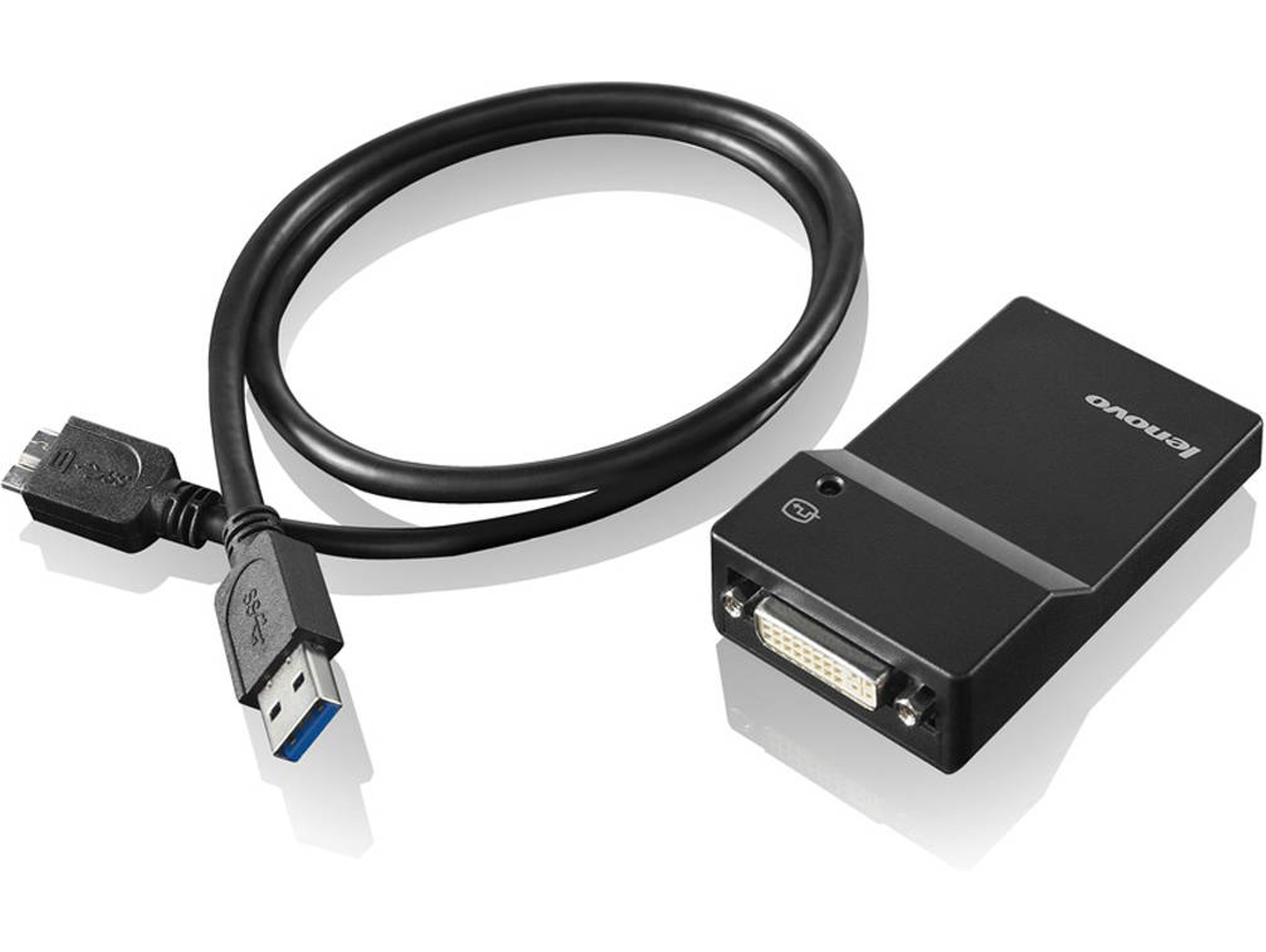 Adaptador de interfaz LENOVO USB 3.0 - DVI/VGA USB A DVI/VGA Negro