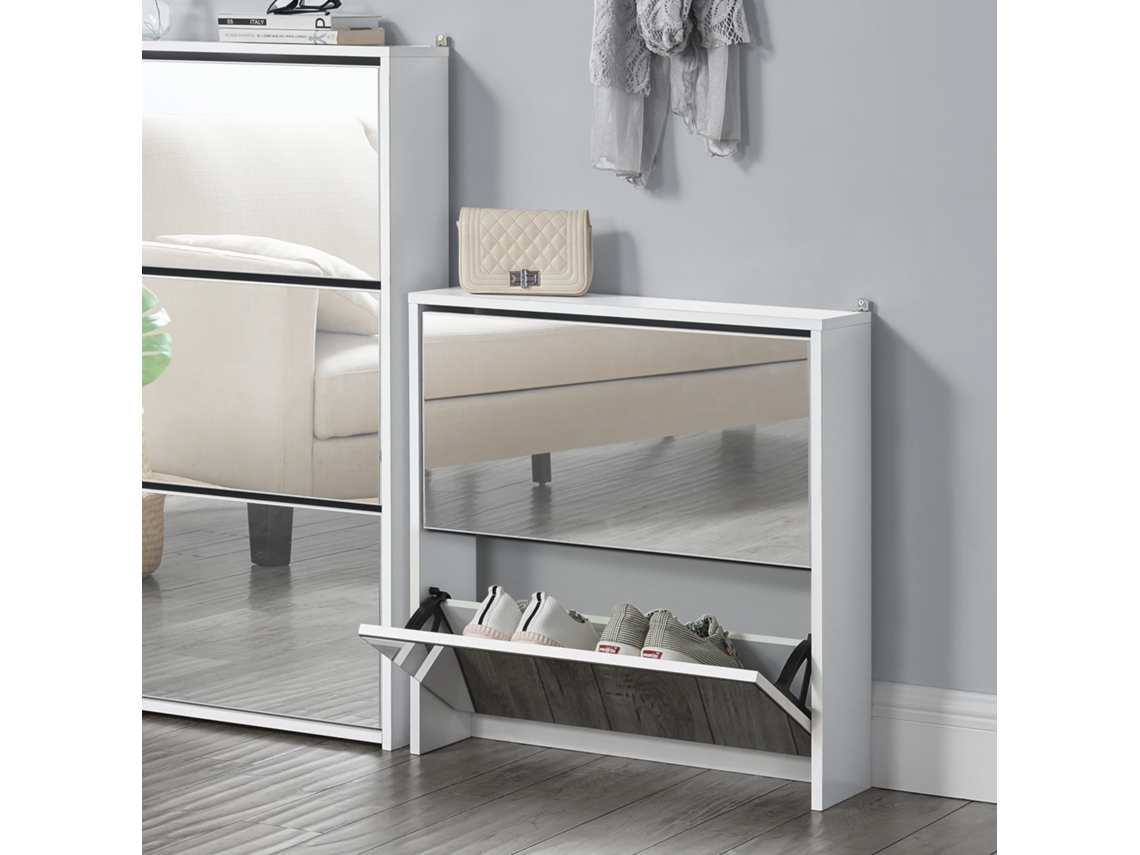 Zapatero [EN.CASA] Blanco (Tablero aglomerado - 67 x 63 x 17 cm)