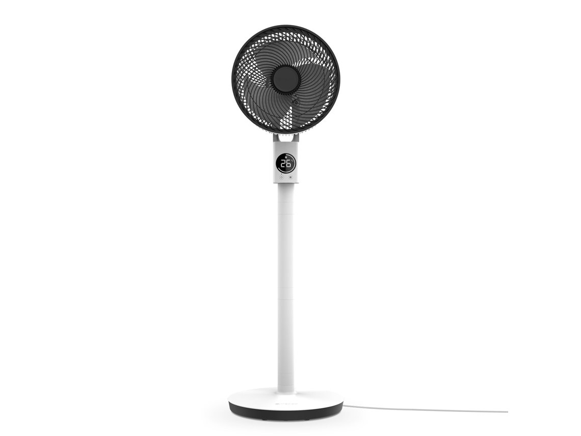 Ventilador de columna Meacofan Sefte 10, silencioso, altura ajustable, oscilación horizontal y vertical, motor sin escobillas, control remoto Meaco