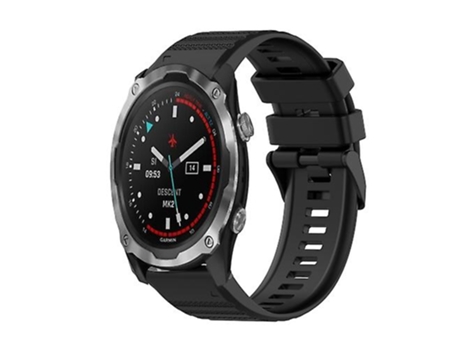 Correa Smartwatch Para Garmin Descent Mk 2 26Mm Negra VENISYMLIS