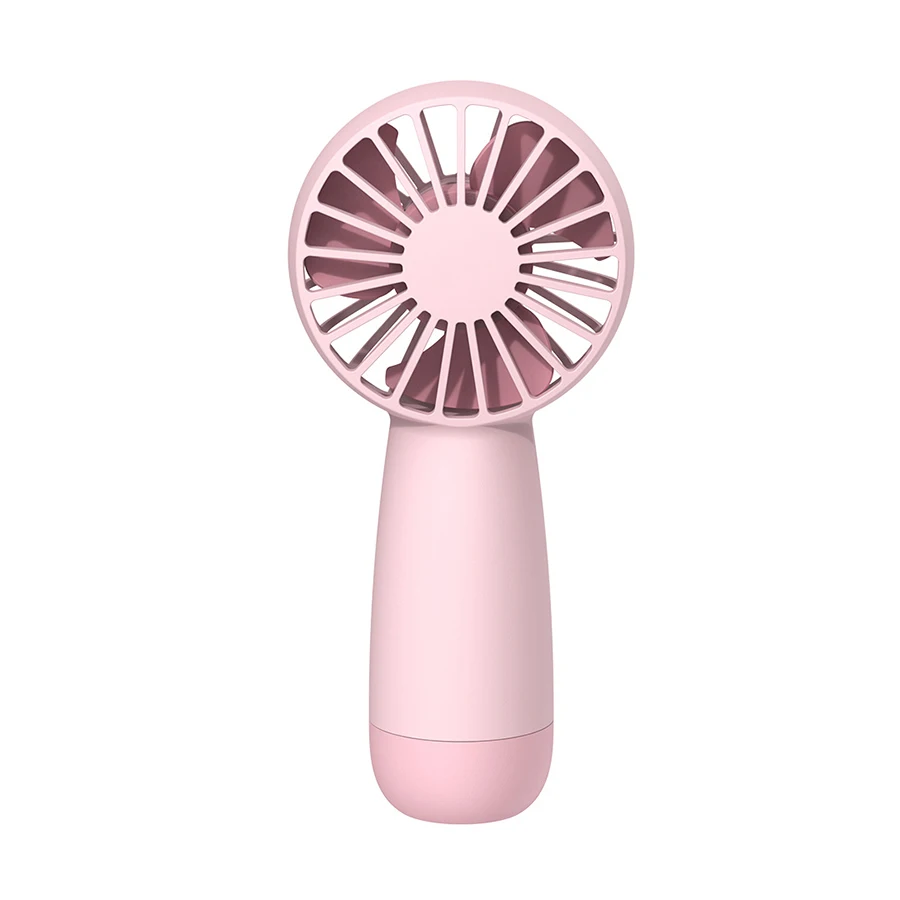 Ventilador Portátil De Mano (rosa) De 1500 Mah, Con Un Peso De Solo 90 G, Mini Ventilador Usb, Tres Velocidades De Viento.