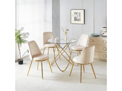 Juego De Comedor Con Mesa Para 1+4 Personas Y 4 Sillas.