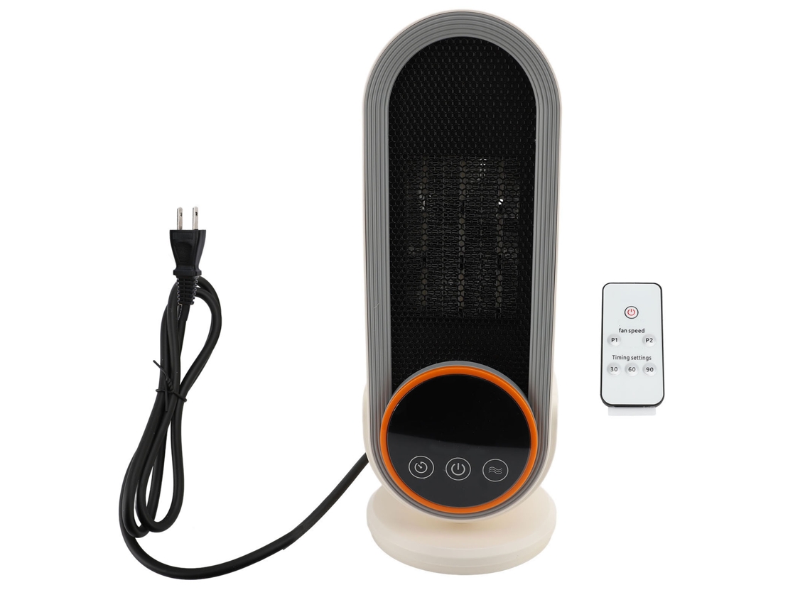 Calefactor Eléctrico Portátil De Sobremesa De 1200 W Con Ptc Cerámico, Termostato Inteligente Y Mando A Distancia (110 V, Ee. Uu.)