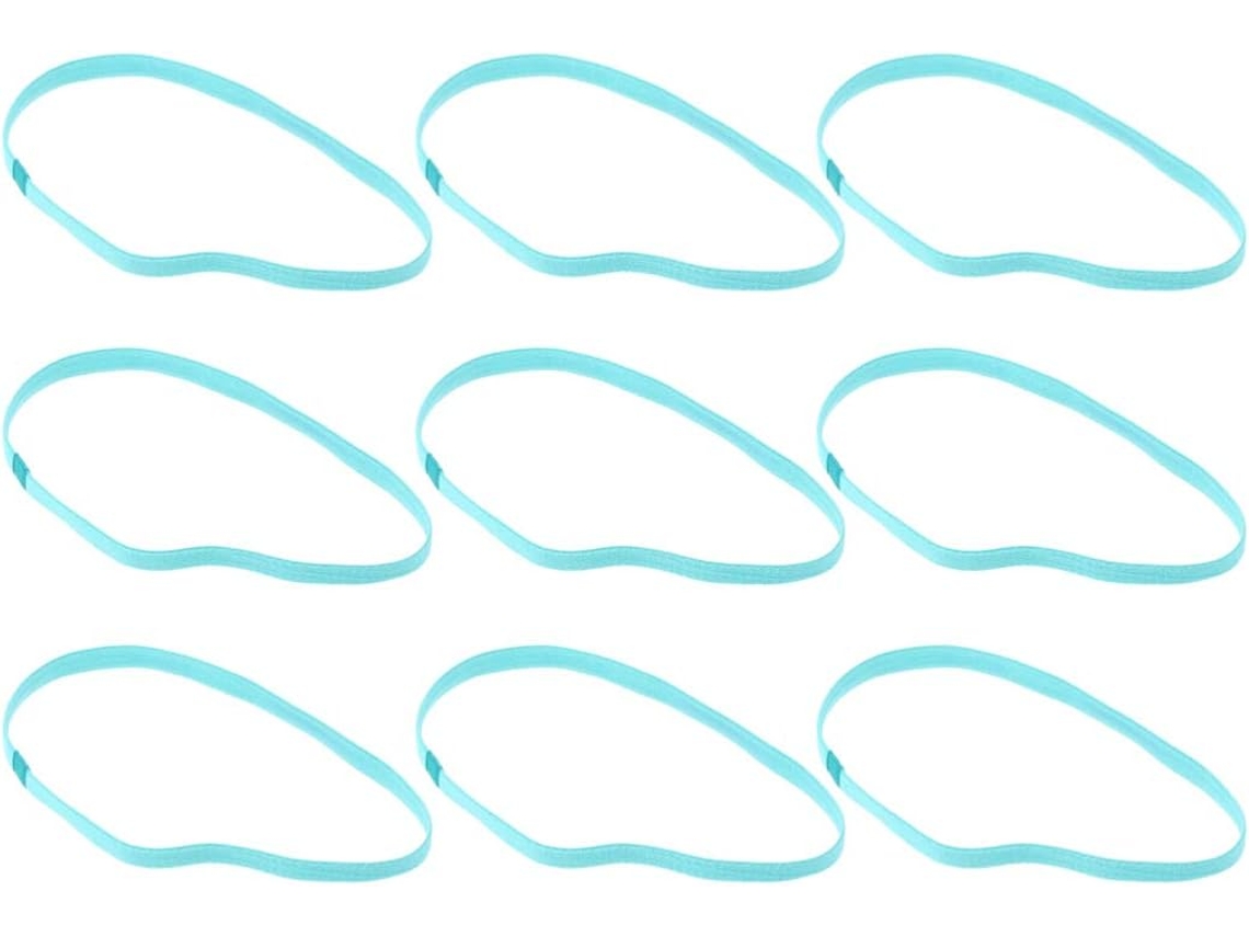 18 mini gomas para el pelo, estilo deportivo