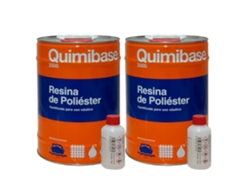 Kit 2 Uds Resina Poliester Catalizador 5Kg QUIMIBASE