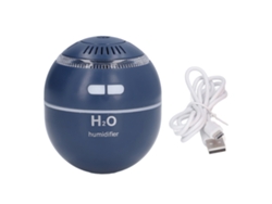 Mini humidificador esférico para el hogar con luz RGB de colores y recarga de agua.