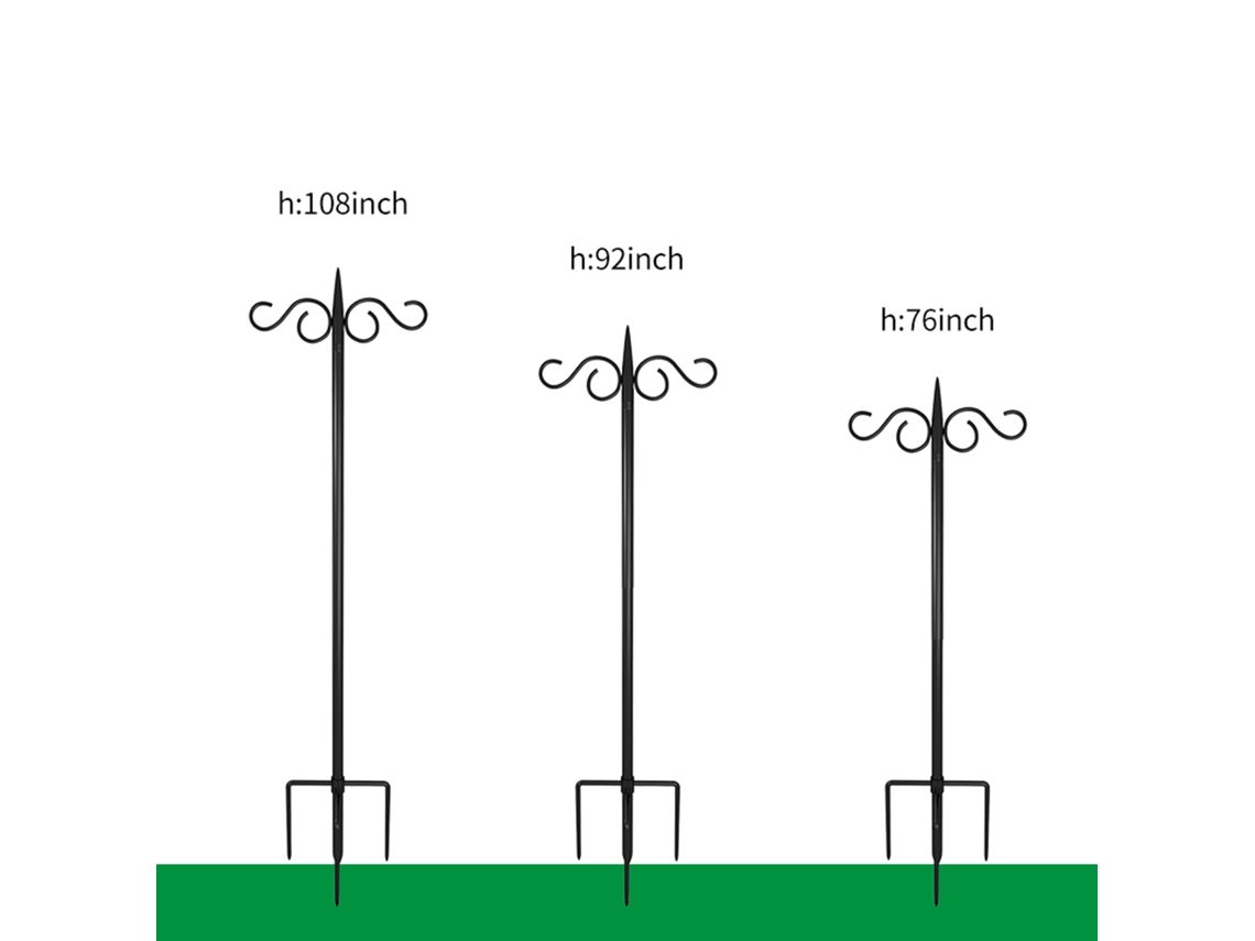 Ganchos Ajustables Para Comederos Dobles, Cestas De Flores De Jardín, Faroles Y Nidos De Pájaros.