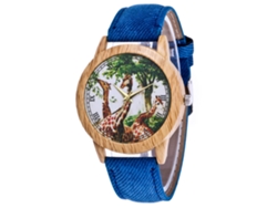 Reloj De Cuarzo Casual Con Correa De Denim, Unisex, Azul, Zhoulianfa
