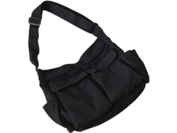 Bolsa De Ombro Feminina Em Lona Preta Com Fecho De Zíper, Ideal Para Eventos Noturnos Ou Casamentos.