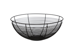 5five - cesta de hierro negro 32cm