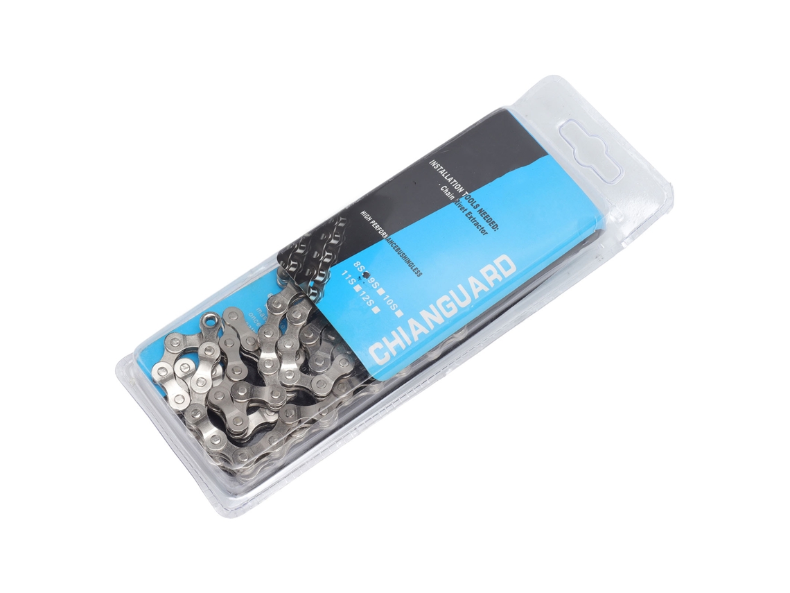 Cadena Para Bicicleta De Montaña De 8 Velocidades, 116 Eslabones, Ajustable, Acero Inoxidable, Color Plata, Para Bicicletas De Carretera.