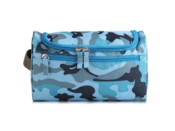 Organizador de maquillaje de viaje, camuflaje azul NEVEANCE