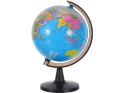 Globo terráqueo: Mini globo giratorio de 14,2 cm con base estable y mapa impreso de alta definición. CHABERLU