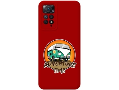 Carcasa Xiaomi Redmi Note 11 Pro TUMUNDOSMARTPHONE Silicona Líquida Dibujos Adventure Time Rojo