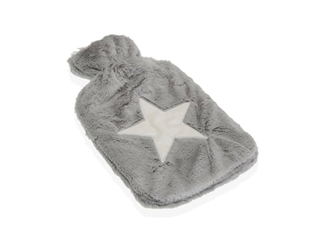 Bolsa de Agua Caliente VERSA Estrella (Téxtil - Gris - 2 L)