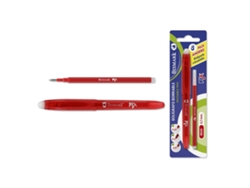 Blíster de boligrafo secante con capuchón 1, recambio rojo Bismark 329571