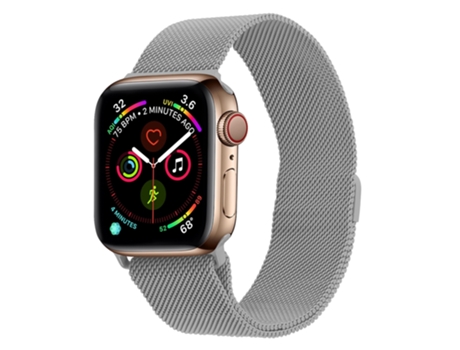 Correa Milanesa de Acero Inoxidable para Apple Watch Series 9, 8 y 7 41 mm / SE 3 y SE 2, 6 y SE y 5 y 4 40 mm / 3 y 2 y 1 38 mm (Plata)