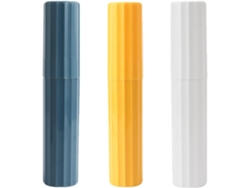 Kit De Escova De Dentes De 3 Peças Com Design E Estrutura Desmontáveis Para Armazenamento E Proteção Durante Viagens