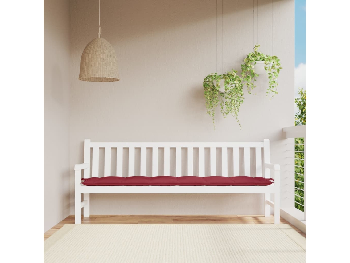 Cojín grande para banco de jardín, tela Oxford, tono rojo HARLANV1