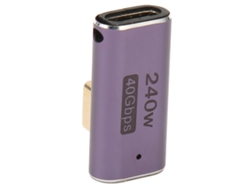 Adaptador De Ángulo De 90 Grados Usb4.0 C Hembra A Macho Pd 240w 40gbps 8k 60hz