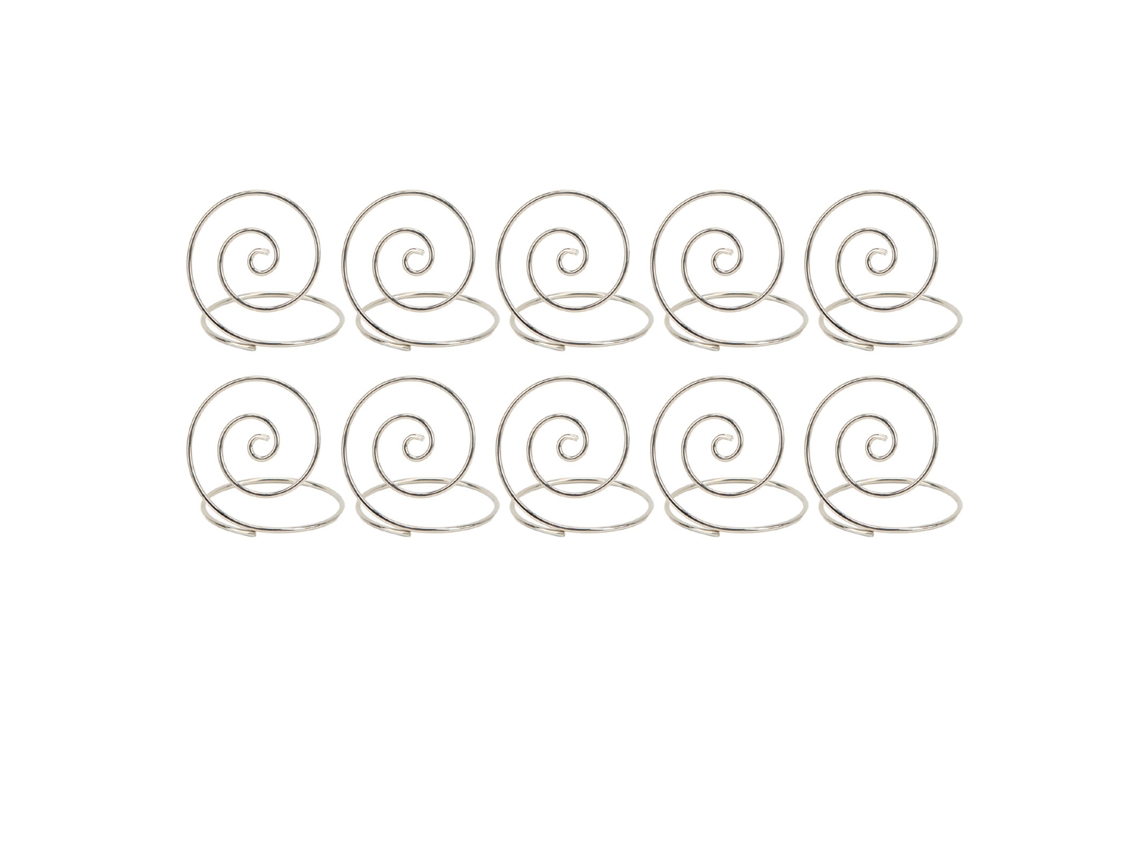 10 Soportes Redondos De Hierro Para Números De Mesa, Ideales Para Bodas, Fiestas, Tarjetas De Mesa Y Fotos.
