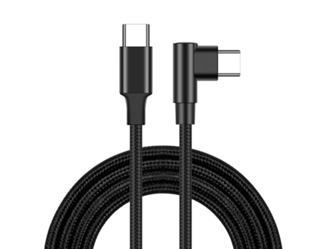 Cable de datos de codo c a c cable de datos de carga rápida PD trenzado de nailon tipo c de doble extremo cable de carga 60W 3A- 1M,B