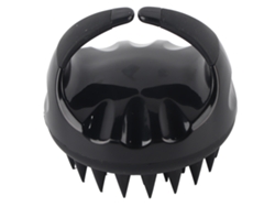 Cepillo De Masaje Capilar Multifuncional Para Limpieza De Caspa Y Shampoo, Color Negro