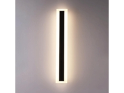 Aplique Mural En Aluminium Blanca Con Pantalla De Acrílico Hermético Ip65 Led Exterior