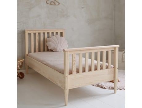 Cama Somier Joséphine Bois PETITS-MEUBLES Beige Madera (90x190)