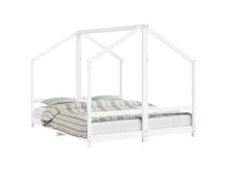 Estructura De Cama Para Niños VIDAXL Blanco Madera (205.5x171x158 cm)