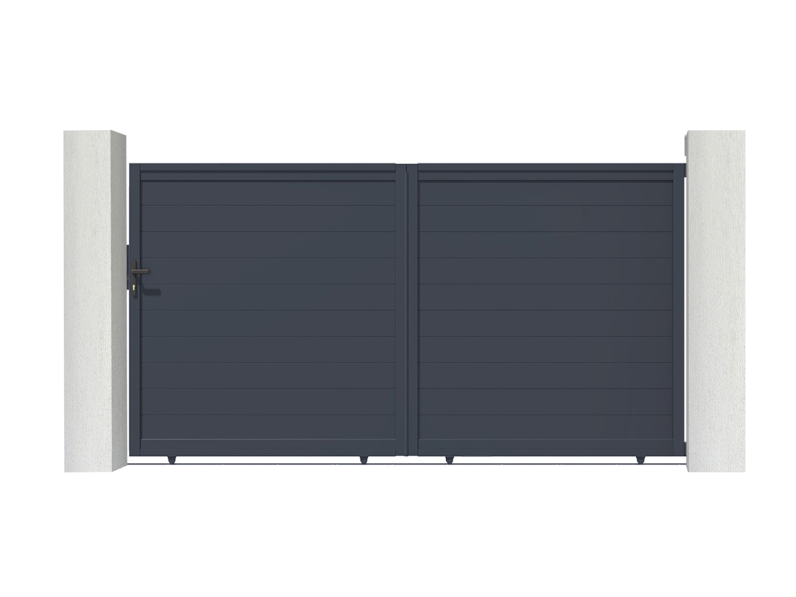 Puerta corredera de aluminio soldado EIGER 3m H.180cm