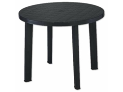 Mesa resina tondo antracita 90 cm