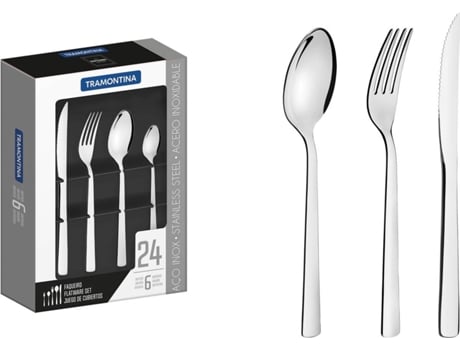 Batería de Cocina TRAMONTINA Allegra (Acero Inox - 4 Piezas)