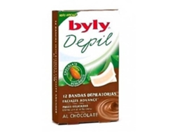 Byly Depil Bandas Faciales Chocolate 12 Uds