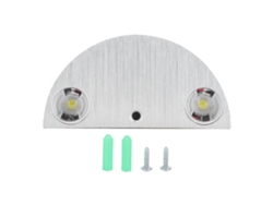 Lámpara De Pared Moderna Semicircular 9 W, Luz Decorativa Para Ktv, Bar, Sala Exposiciones, Blanco P