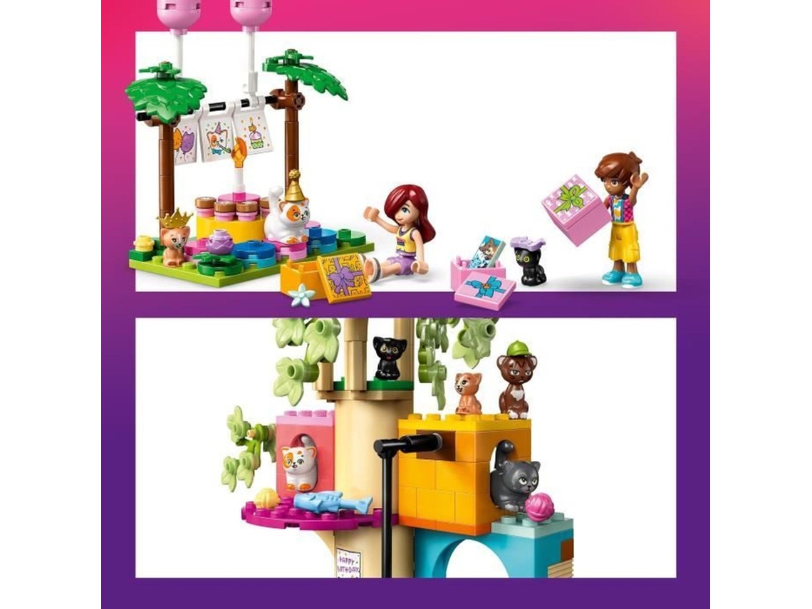Kit de construcción de casa del árbol para gatos y fiesta de cumpleaños de Lego® Friends - Juego de simulación
