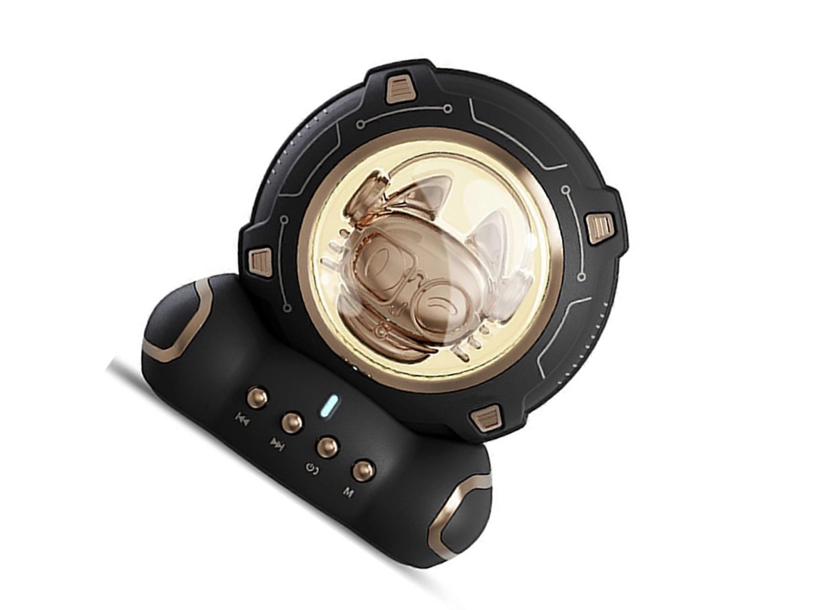 Altavoz Bluetooth inalámbrico portátil Yunzii de alta definición, pequeño, con dibujos animados, para teléfonos móviles, tabletas y portátiles.