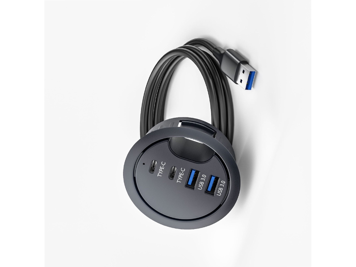 Concentrador USB 3.0 de 2 puertos a 2 puertos C para transferencia rápida de datos desde Dad Inf