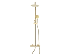 Sistema de ducha, altura ajustable, dos modos de rociado, OEM Gold