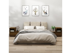 Mesitas de Noche LOVELY HOME Mesinha 2 Pcs 60X34X51 Cm Pinho Maciço Castanho Mel