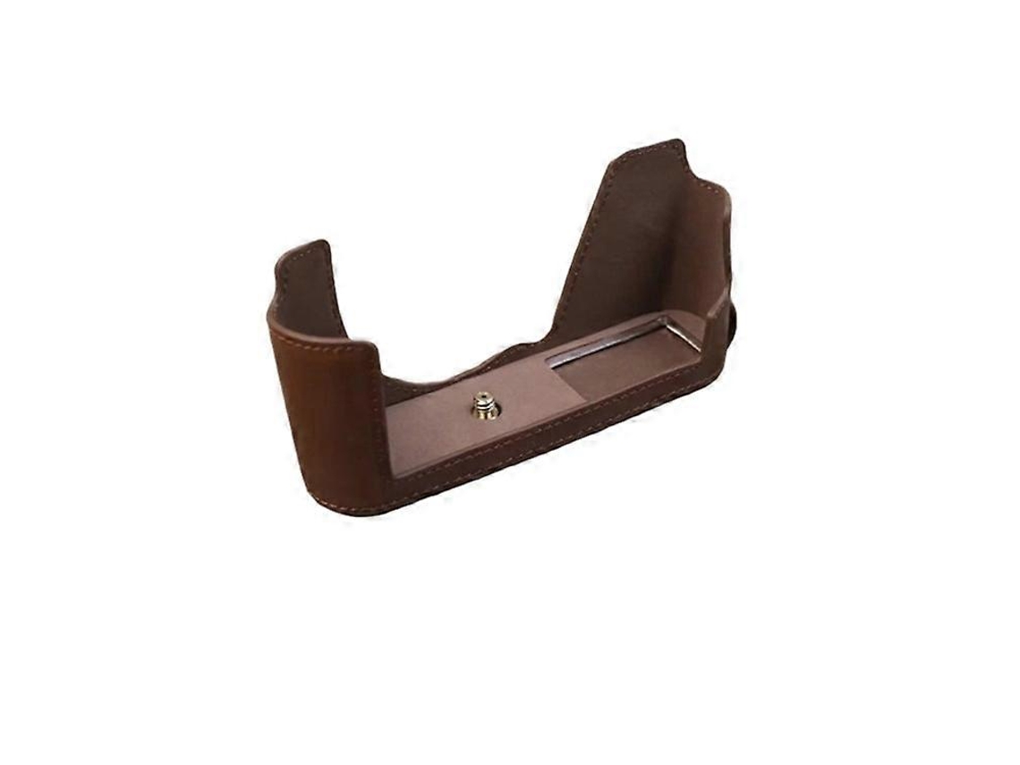 Compatible con Leica CL Reemplazo de batería Cubierta protectora de apertura de cuero PU Mitad inferior del cuerpo Fapoet