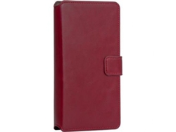 Bigben Connected Funda Con Cierre Para Universel Smartphone 6.5 / 6.8 Cartera Tipo Folio Con Tarjetero Y Lengüeta De Cierre Rojo