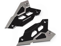 Accesorios para Kawasaki Z 900 2017-2022: Protector de estribo trasero y placa de talón