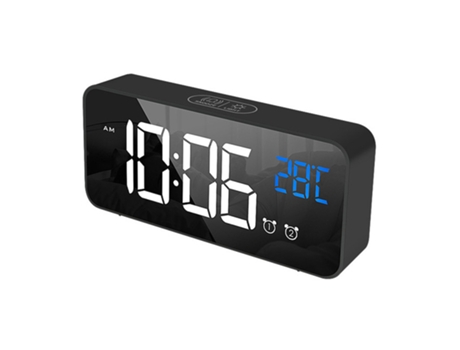 Radio despertador negro OHPA Ld8808