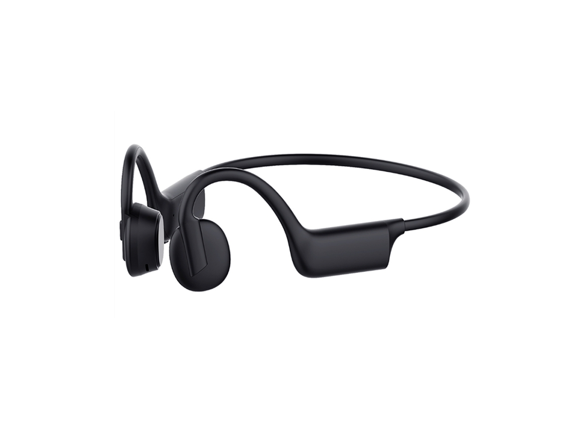 Auriculares deportivos inalámbricos Bluetooth con conducción ósea (negros)