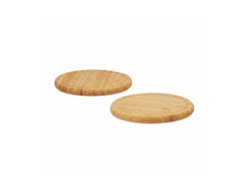 Relaxdays Juego De Tablas De Cortar Para Cocina Grandes, Bambú, Beige, 2 X 30 X 30 Cm, 2 Unidades